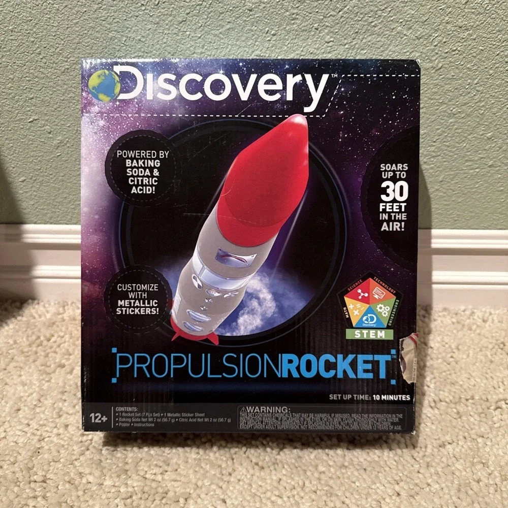 Discovery Propulsion Rocket STEM Powered By Baking Soda & Citric Acid Customize